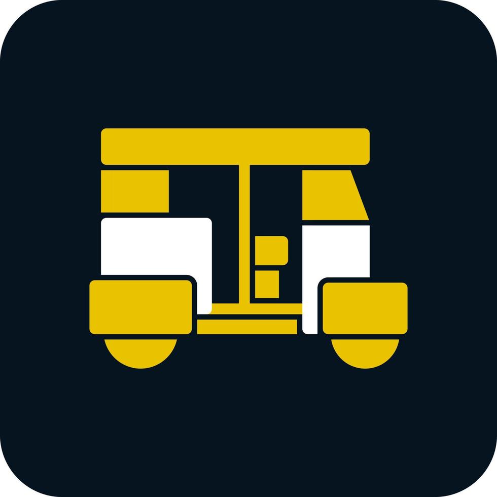 Rickshaw Vector Icon Design