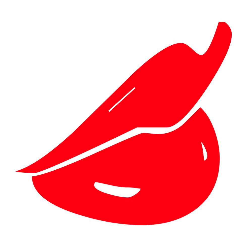 rojo labios aislado en un transparente antecedentes png