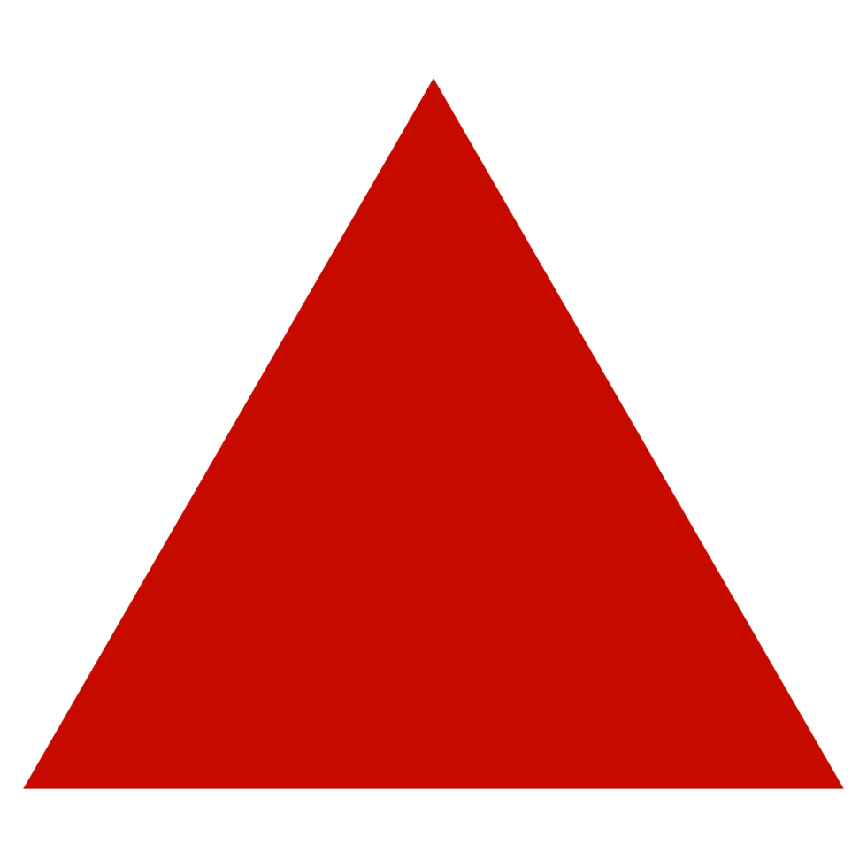 geometrico triangolo forma su un' trasparente sfondo png