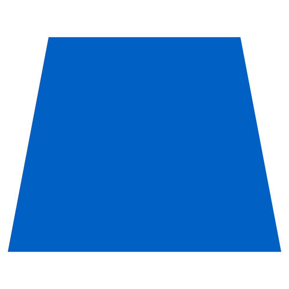 Geometric Trapezium Shape on a Transparent Background png