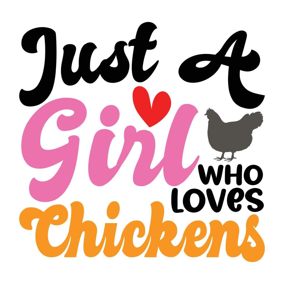 sólo un niña quien ama pollos svg, pollos camisa, pollos vector, muchachas svg, amor svg, corazón, muchachas camisa vector