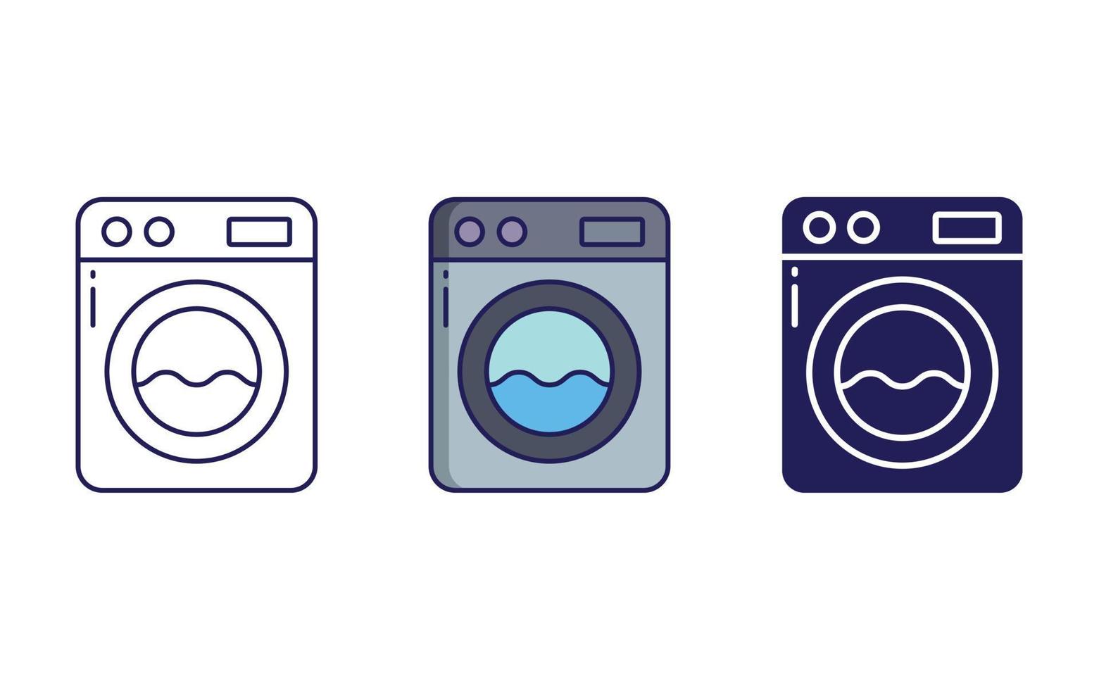 Washing Machine icon vector