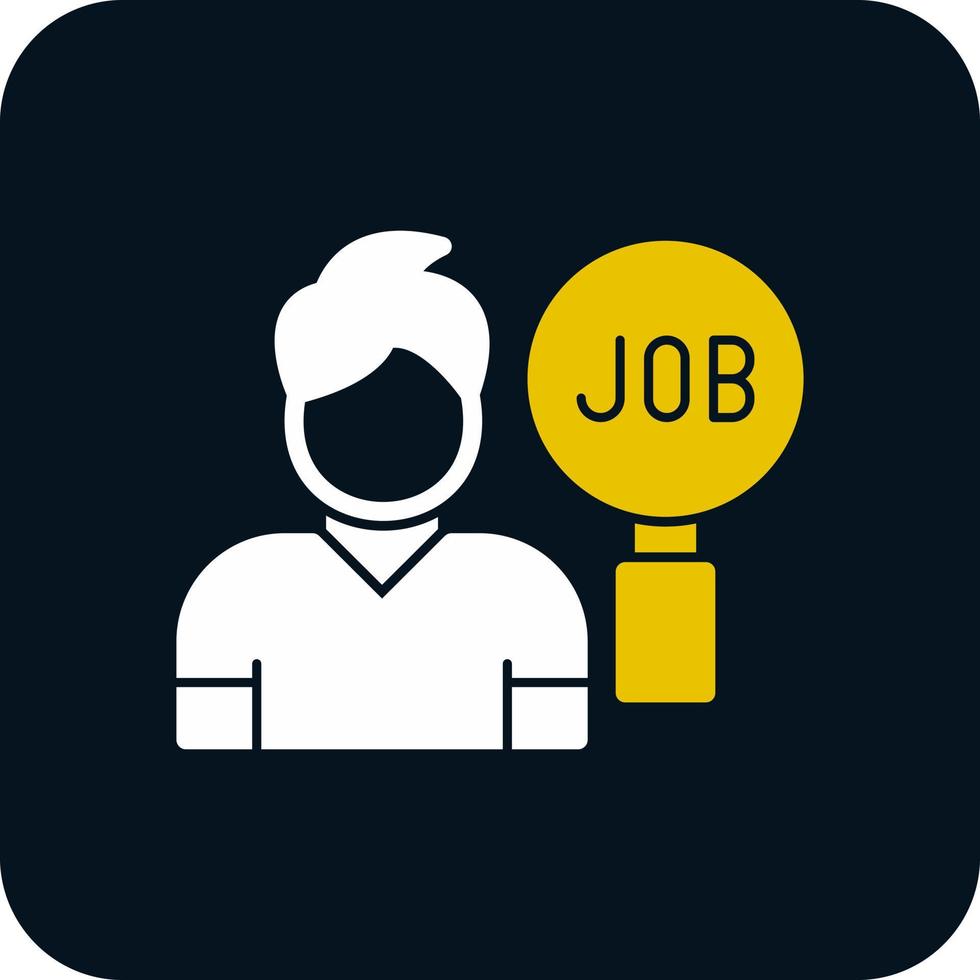 Job Search Vector Icon Design