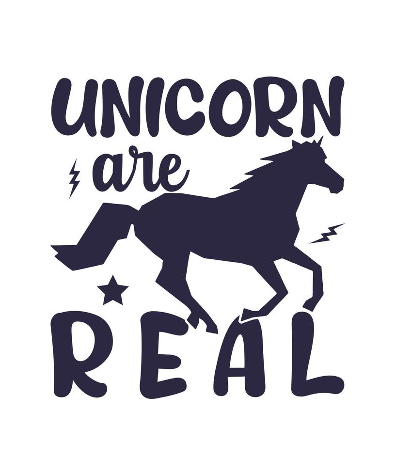 Unicorn are real tshirt design vector