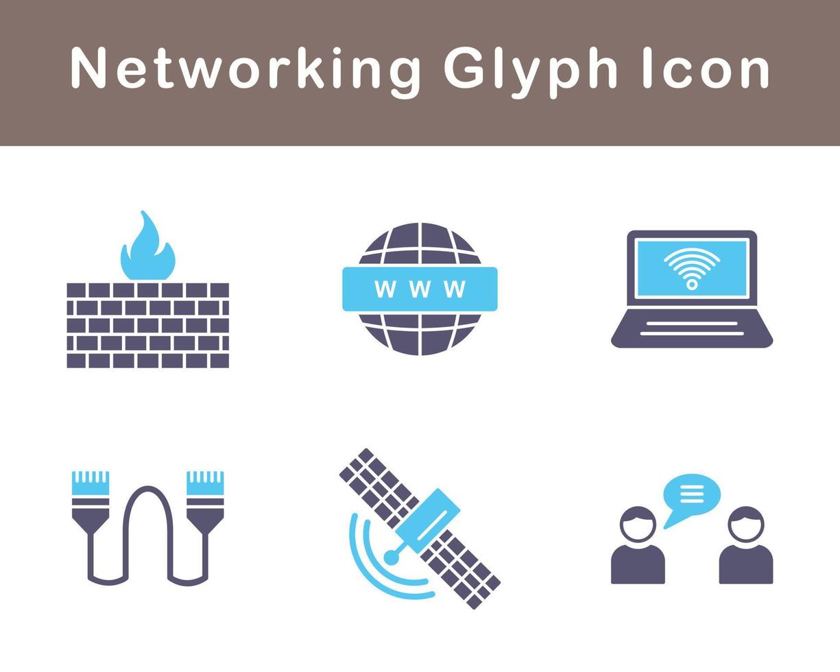 Networking Vector Icon Set
