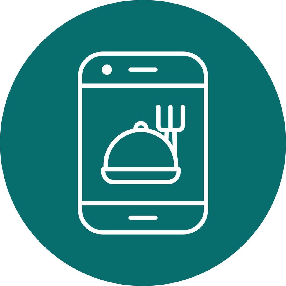 Online Food Order Vector Icon