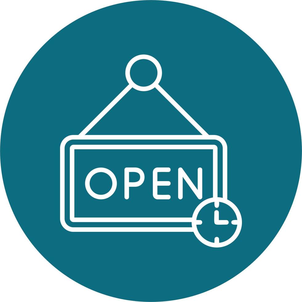 Opening Hours Vector Icon