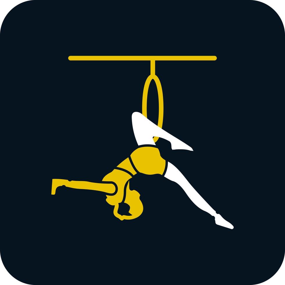 Trapeze Artist Vector Icon Design