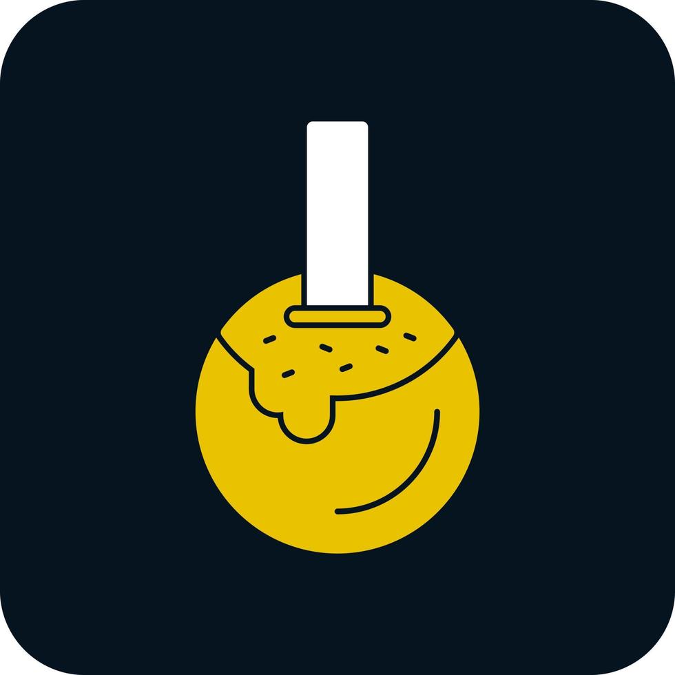 Caramel Apple Vector Icon Design
