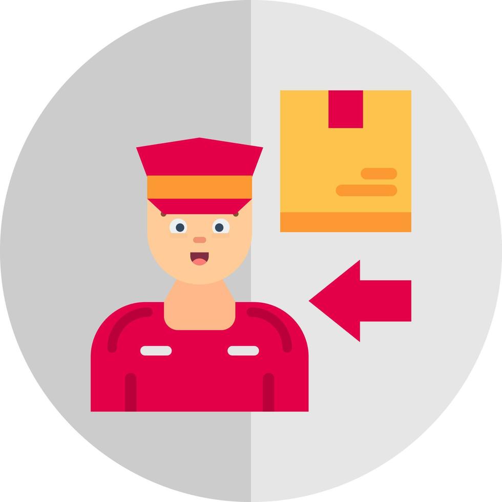 Delivery Boy Vector Icon Design