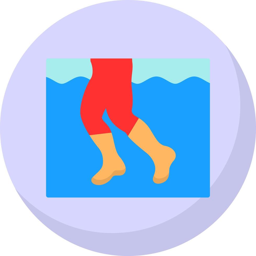 Aqua Jogging Vector Icon Design