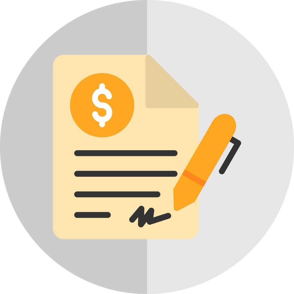 Contract Vector Icon Design