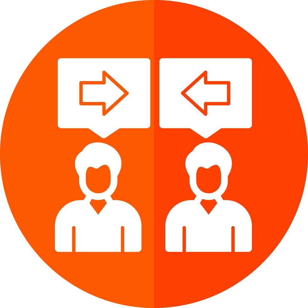Conflict Of Interest Vector Icon Design