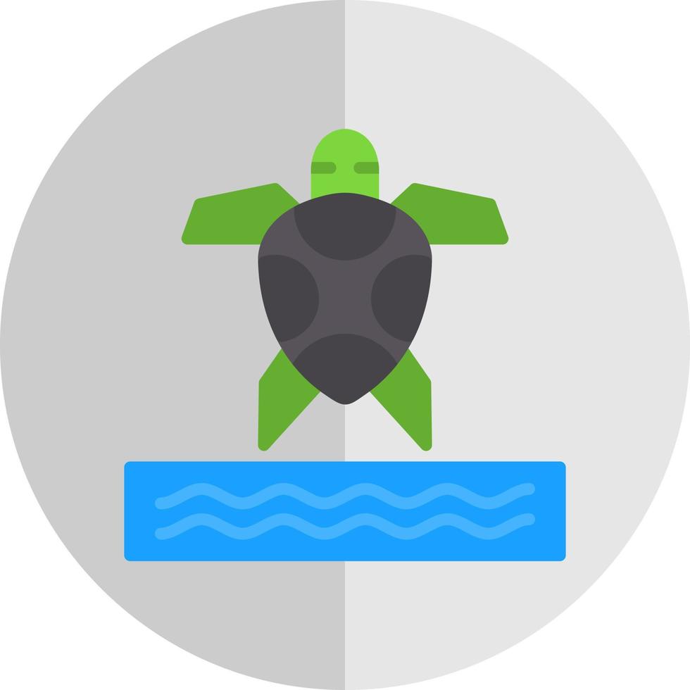 Sea Turtle Vector Icon Design