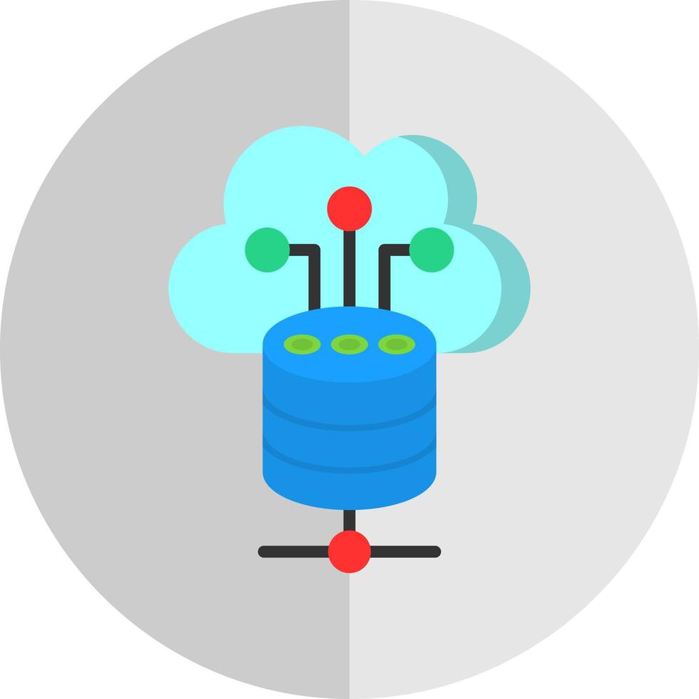 Cloud Storage Vector Icon Design