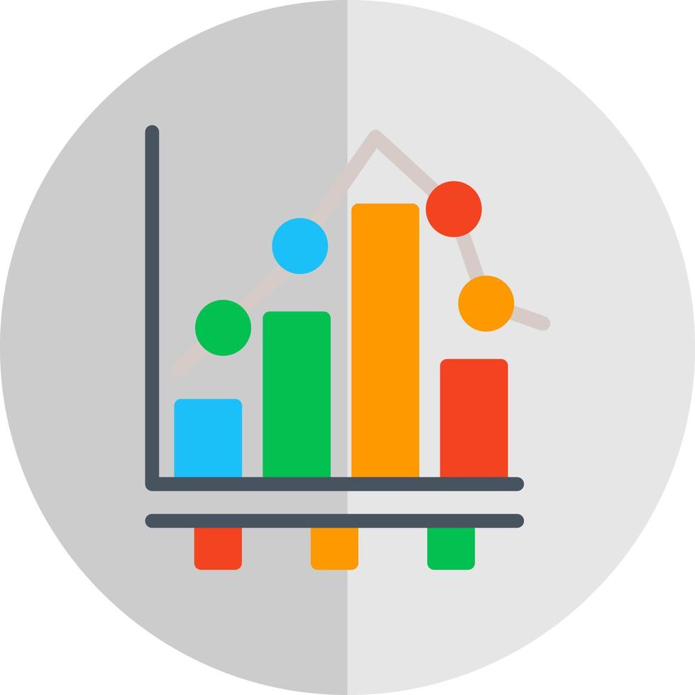 Bar Chart Vector Icon Design