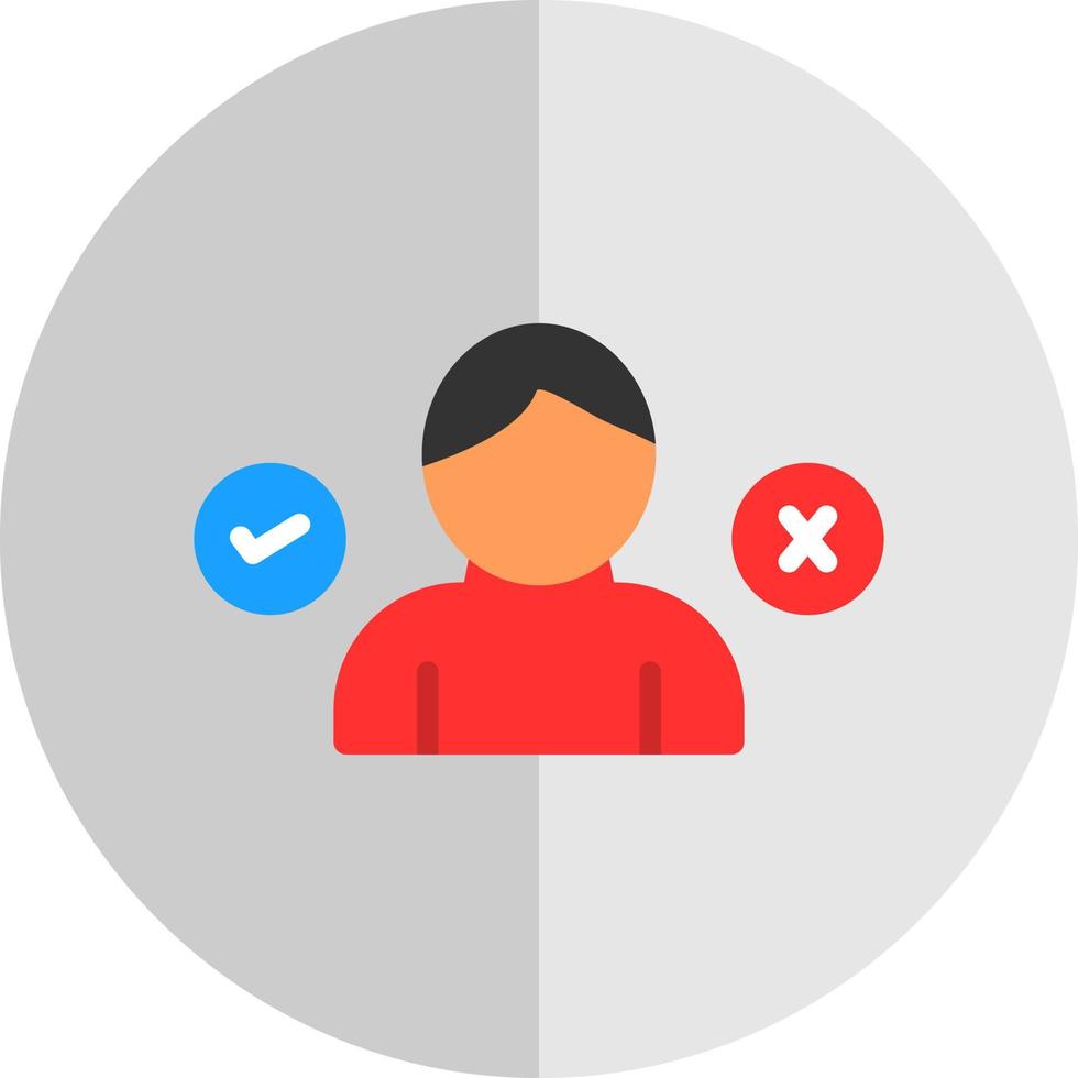 Decision Making Vector Icon Design