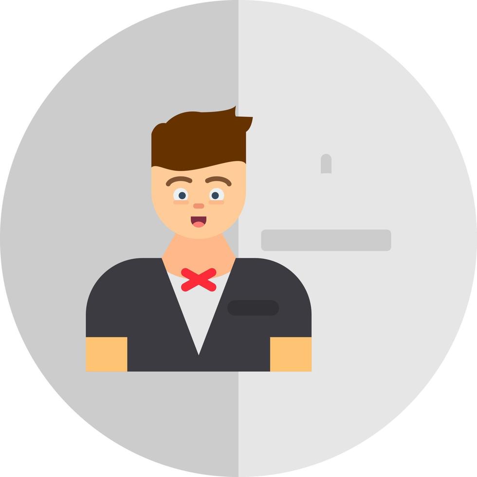 Waiter Vector Icon Design