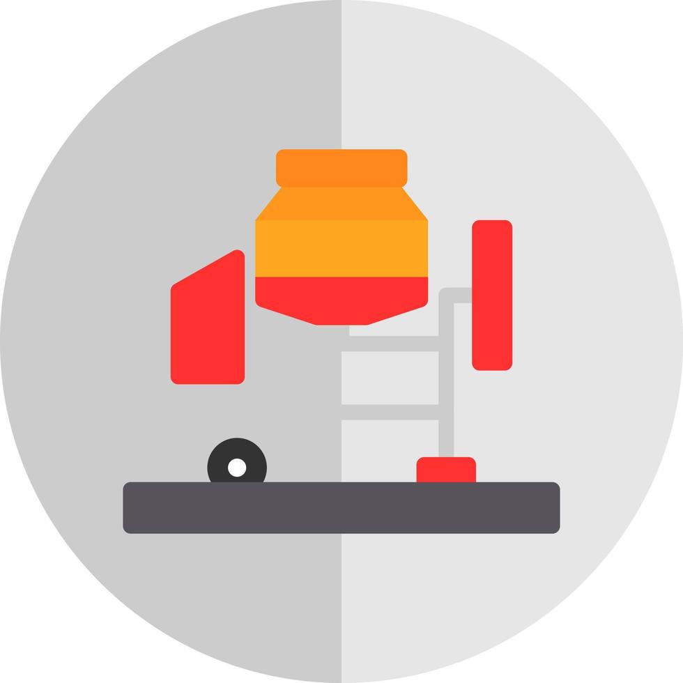 Concrete Mixer Vector Icon Design