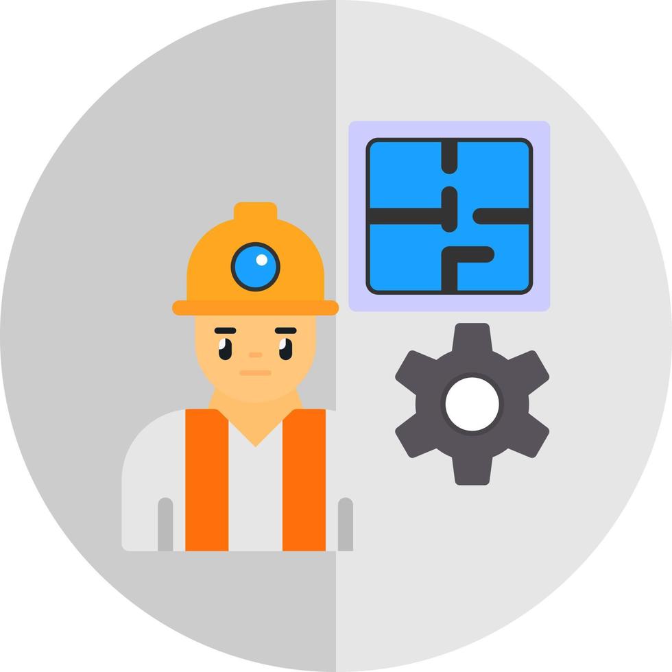 Civil Engineer Vector Icon Design