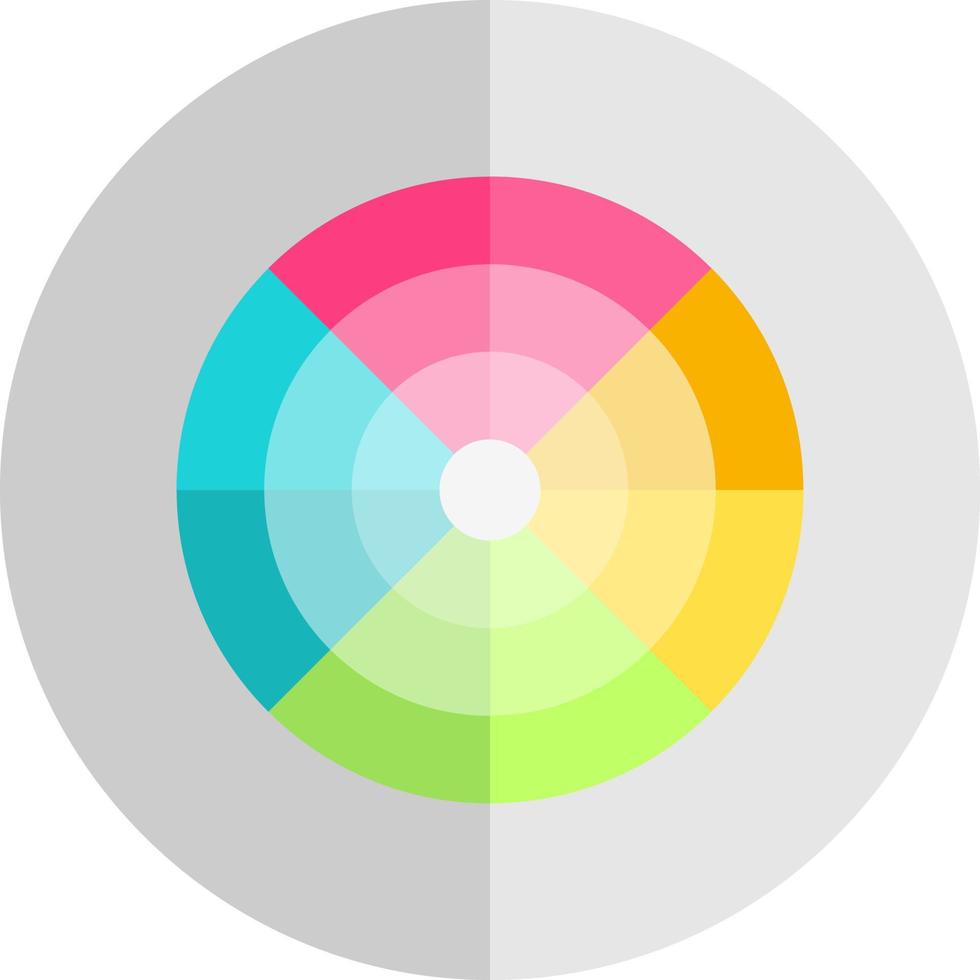 Color Wheel Vector Icon Design