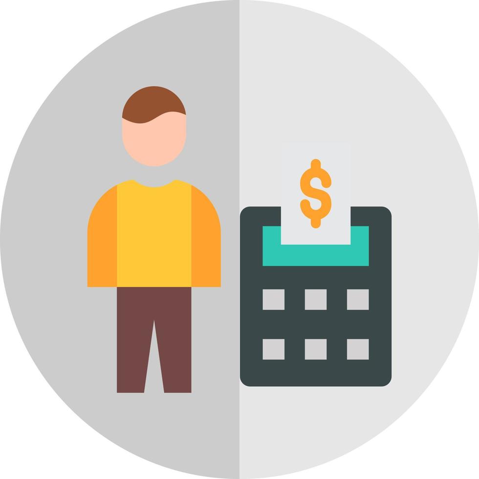 Accountant Vector Icon Design