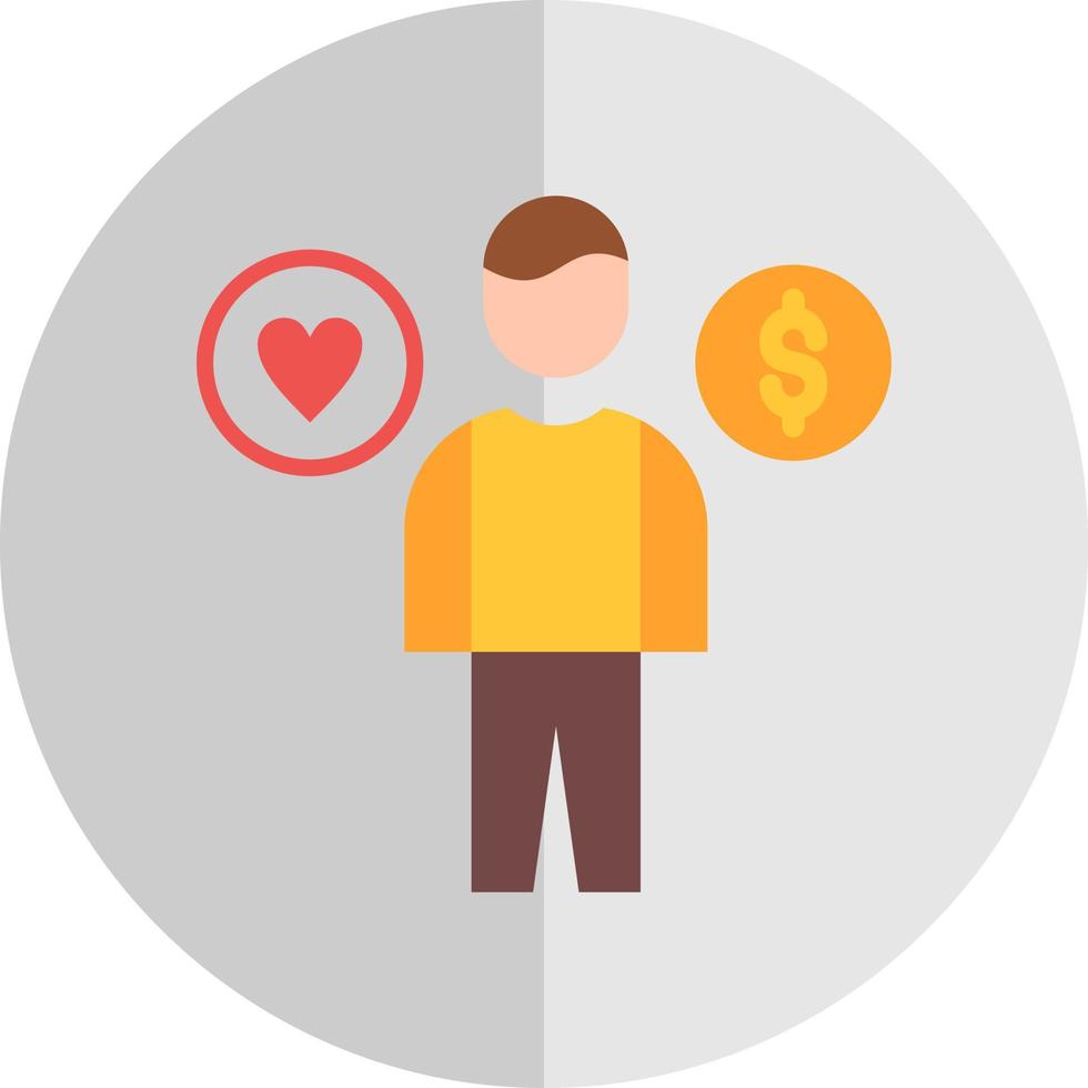 Work Life Balance Vector Icon Design