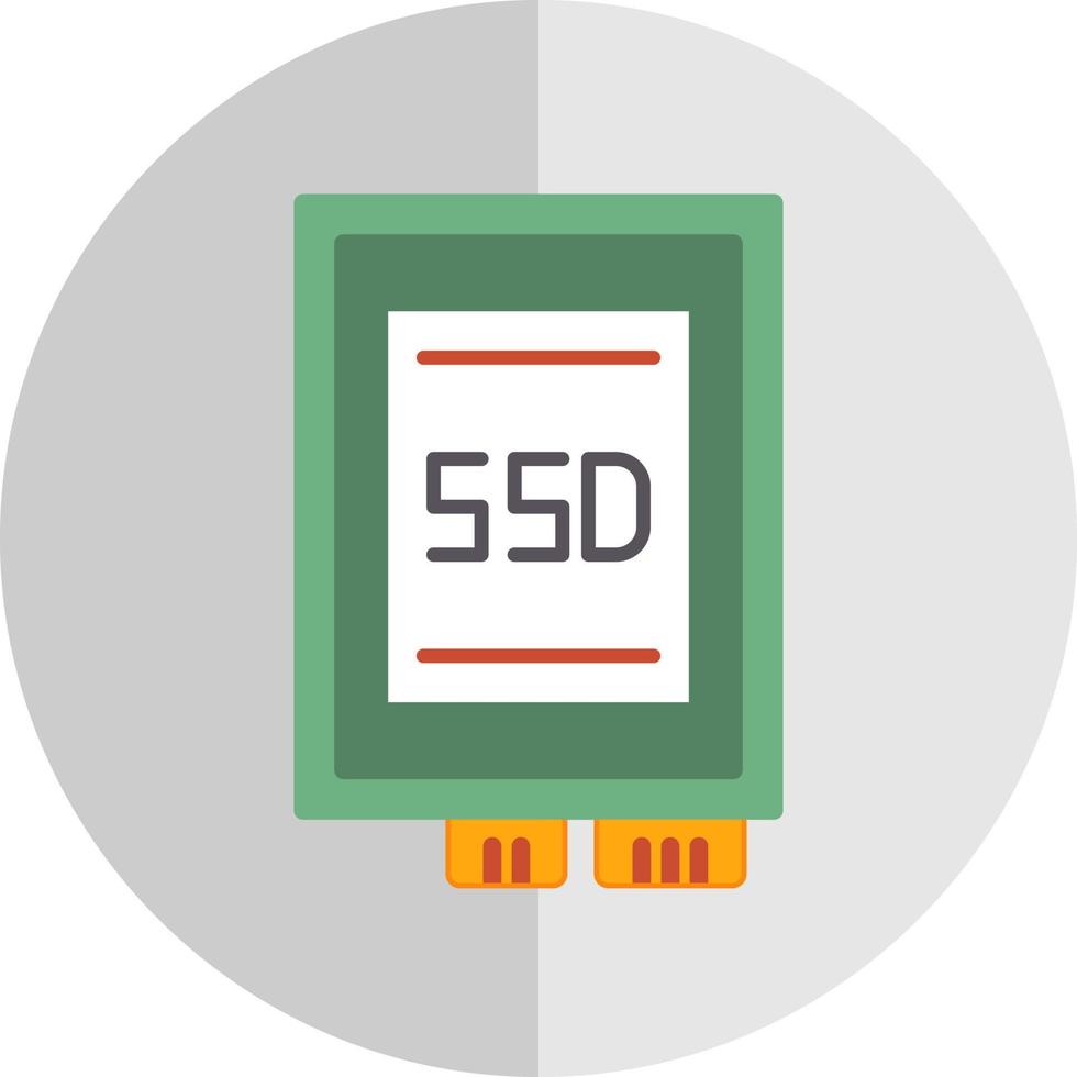 Ssd card Vector Icon Design