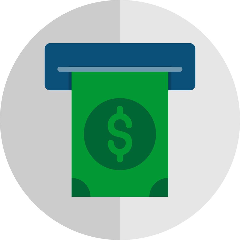 Cash Withdrawal Vector Icon Design
