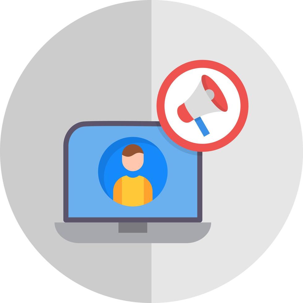 Content Marketer Vector Icon Design