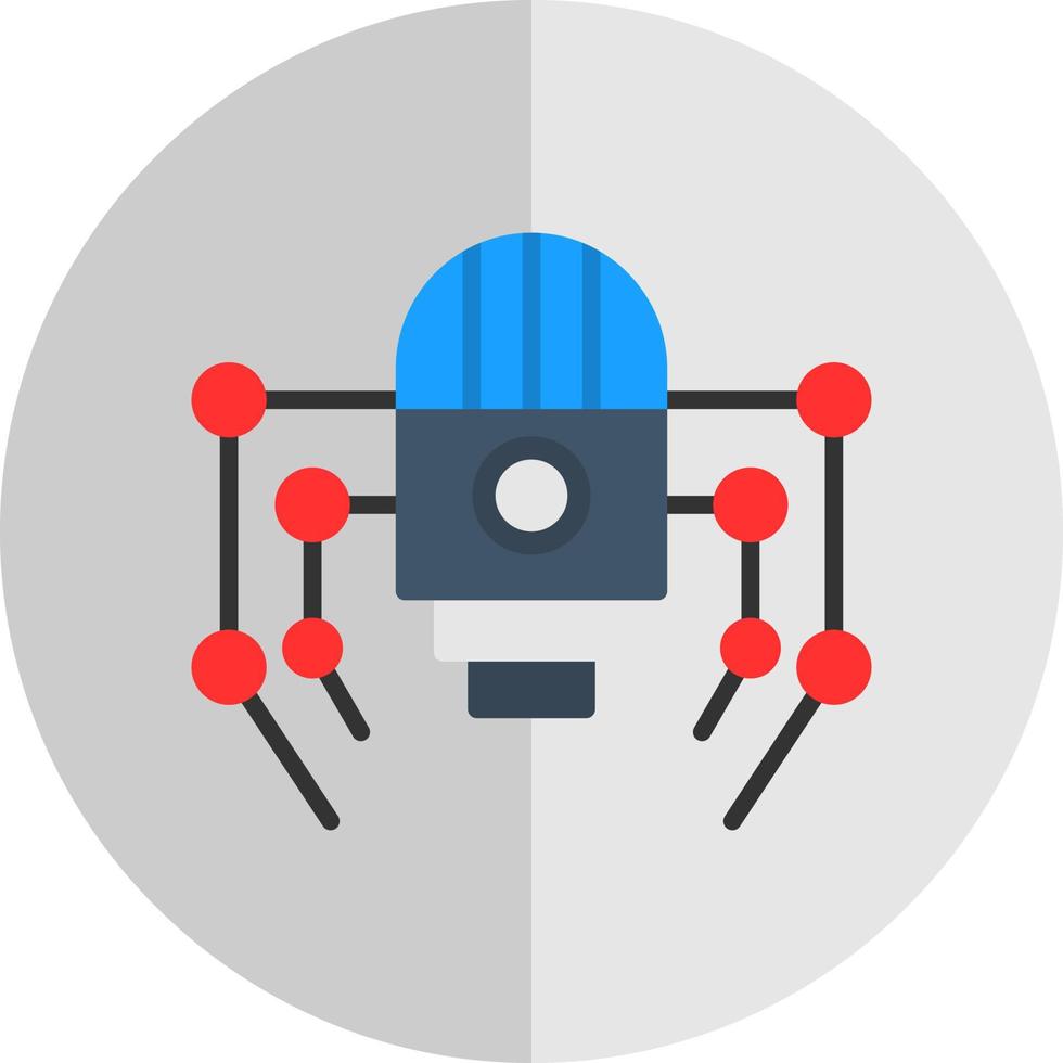 Nano Robot Vector Icon Design