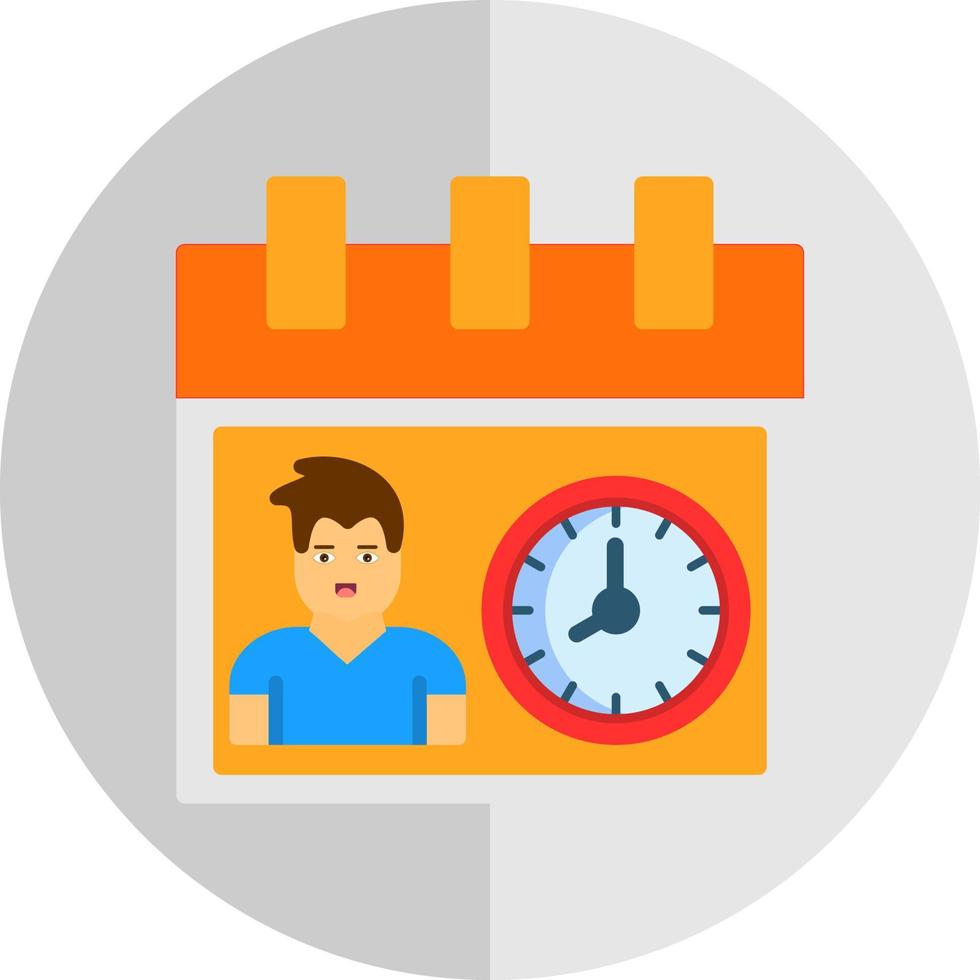 diseño de icono de vector de horas de trabajo