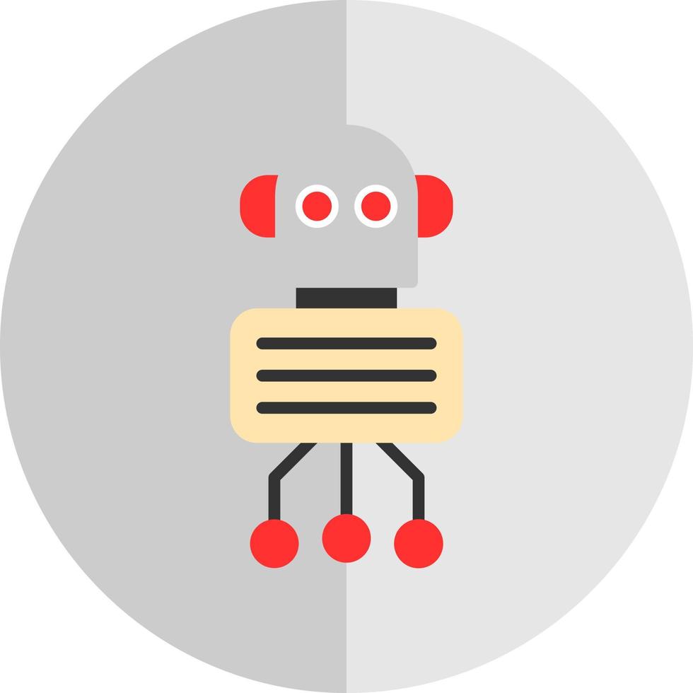 Nano Robot Vector Icon Design