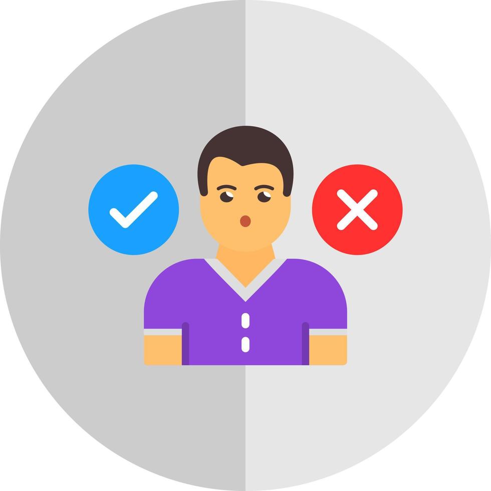 Decision Making Vector Icon Design