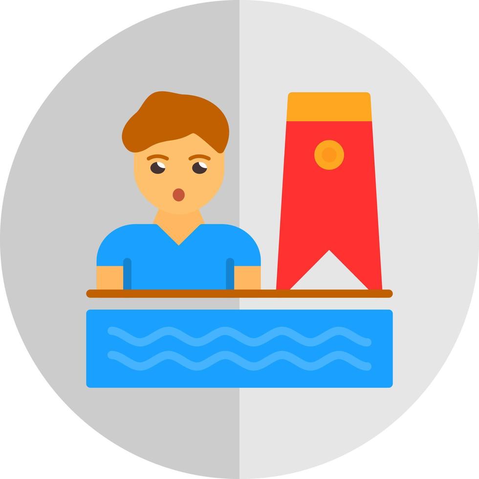 Bodyboarding Vector Icon Design