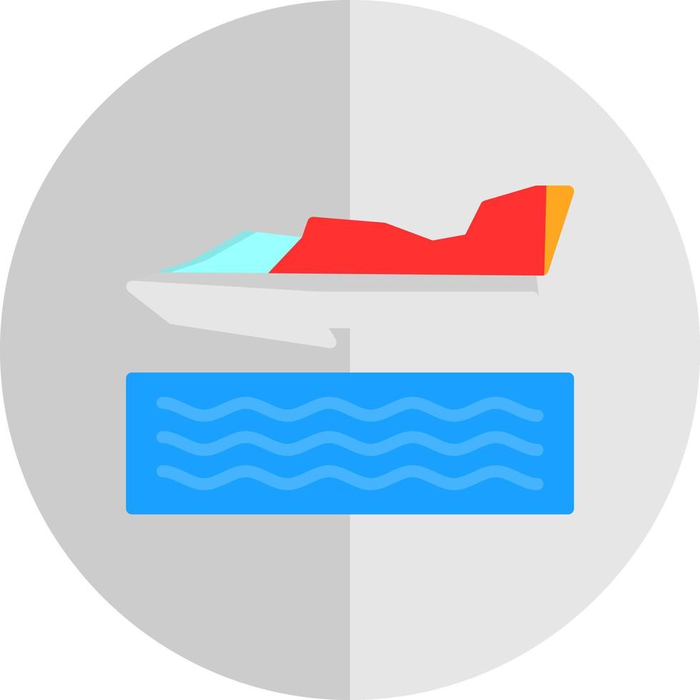 Hydroplane Racing Vector Icon Design