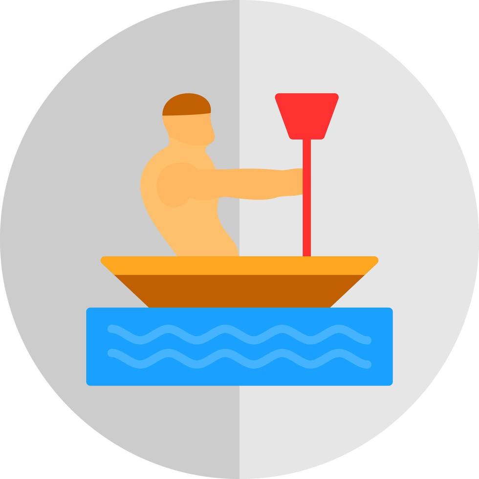 Canoeing Vector Icon Design