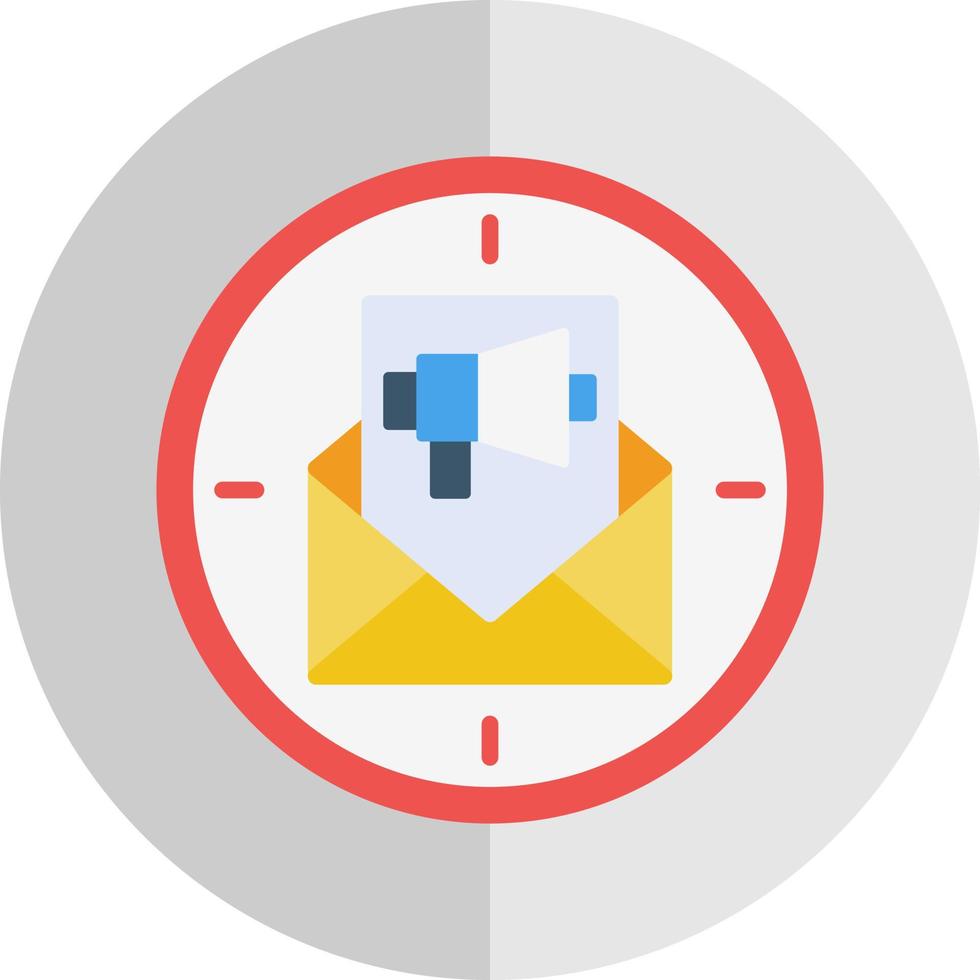 Email Direct Marketing Vector Icon Design