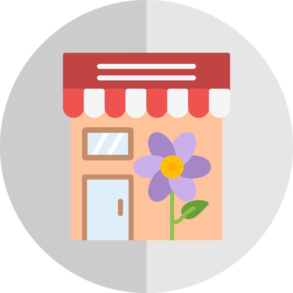 diseño de icono de vector de tienda de flores