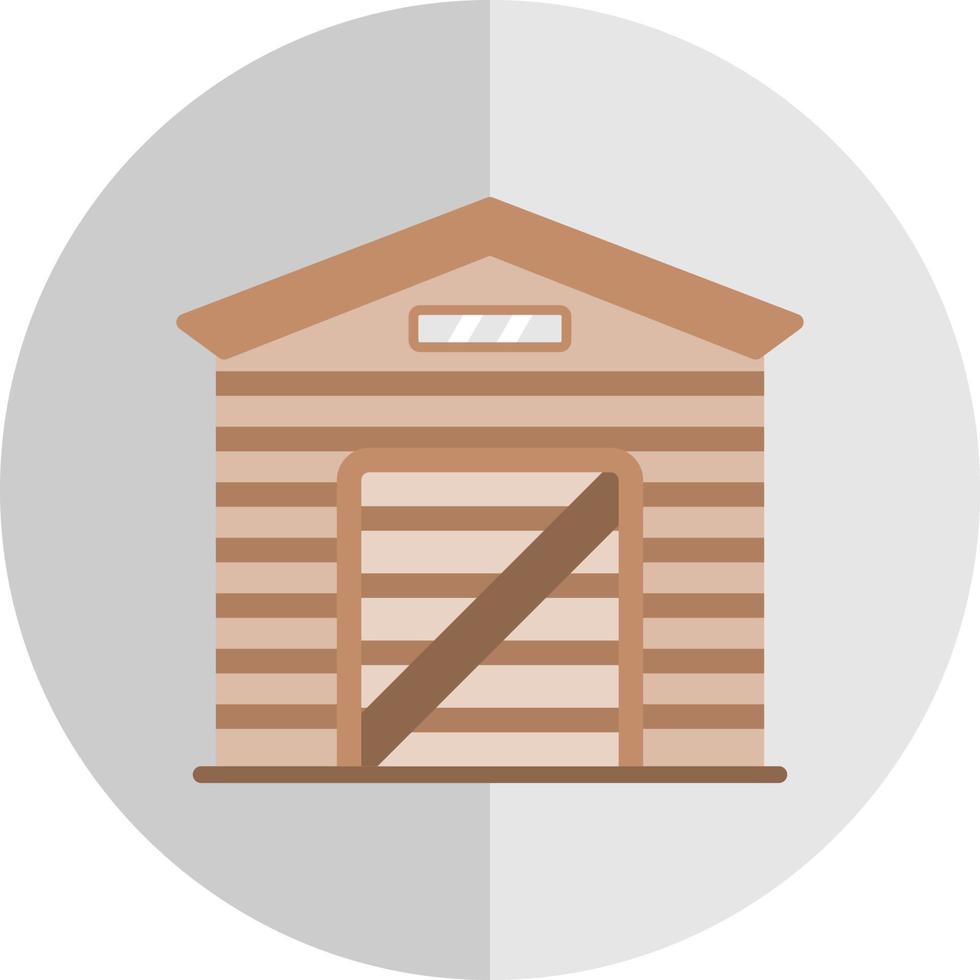 Garden Shed Vector Icon Design