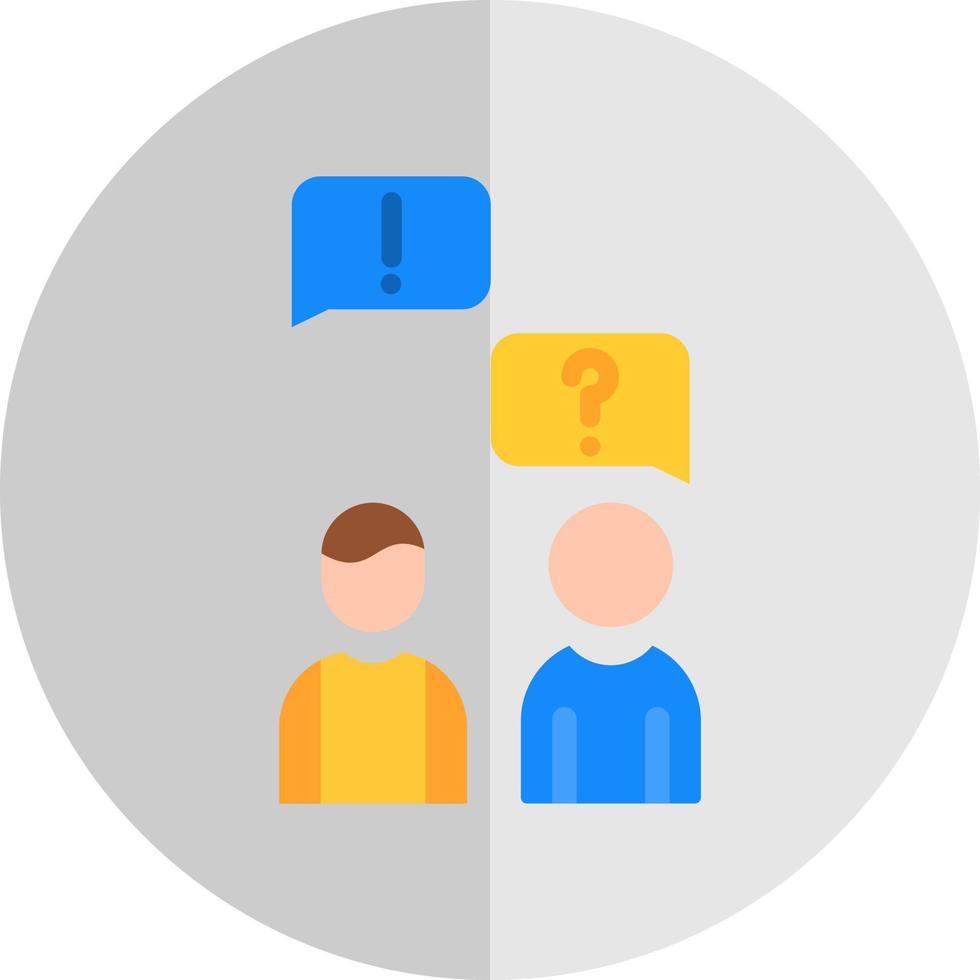 Language Barrier Vector Icon Design