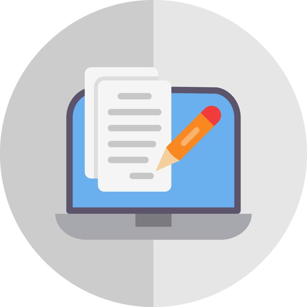 Copywriter Vector Icon Design