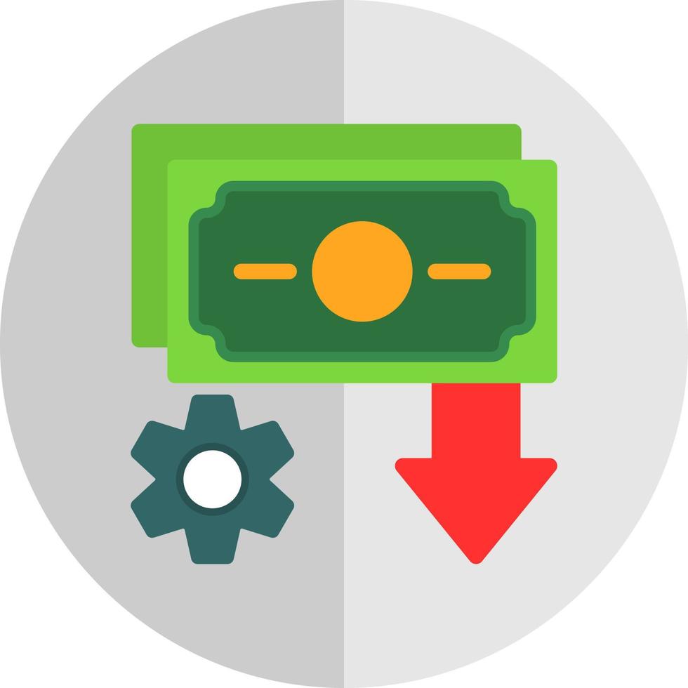 Income Settings Vector Icon Design