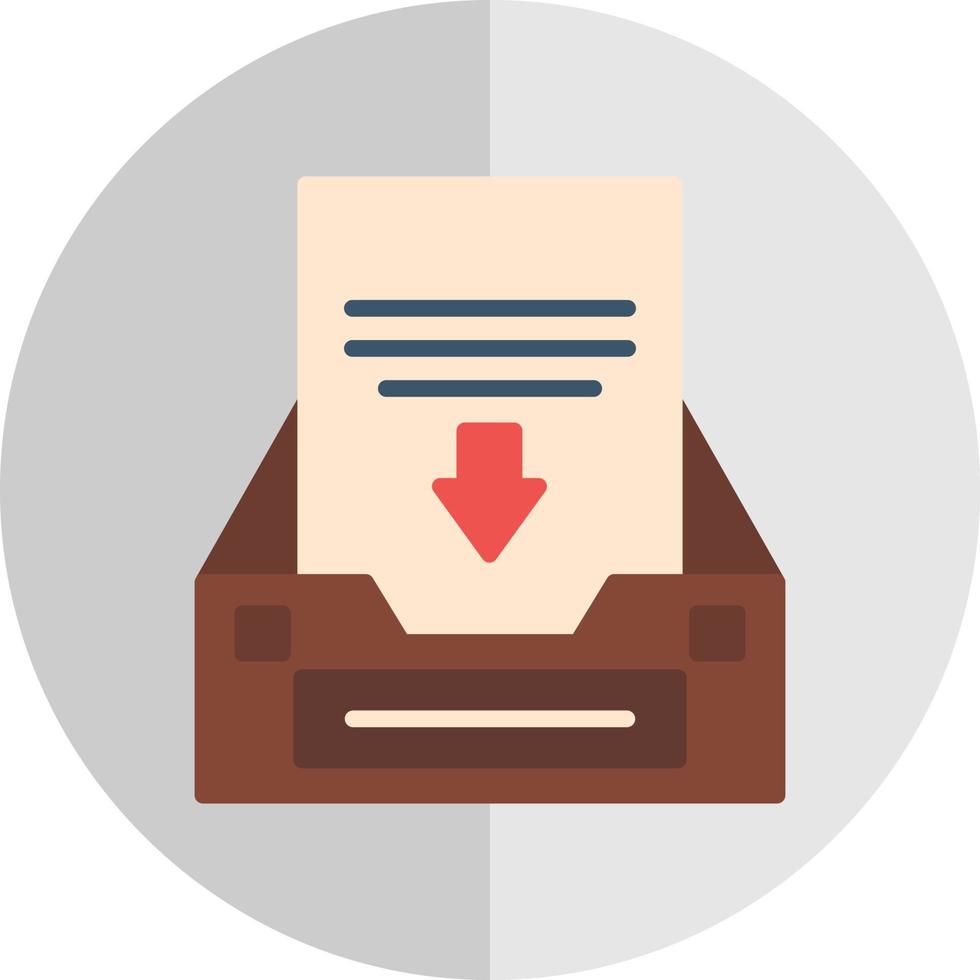 Project Inbox Vector Icon Design