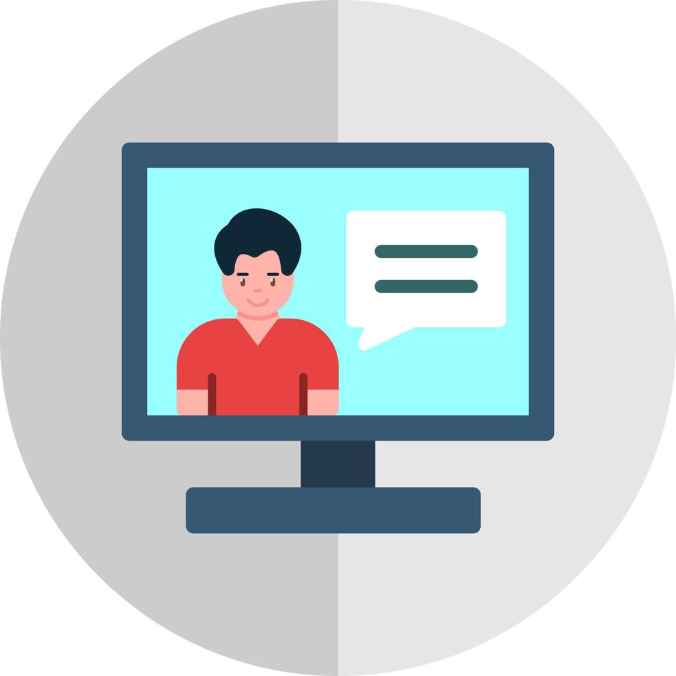 Online Consulting Vector Icon Design