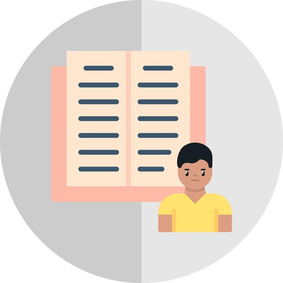 Diary Study Vector Icon Design