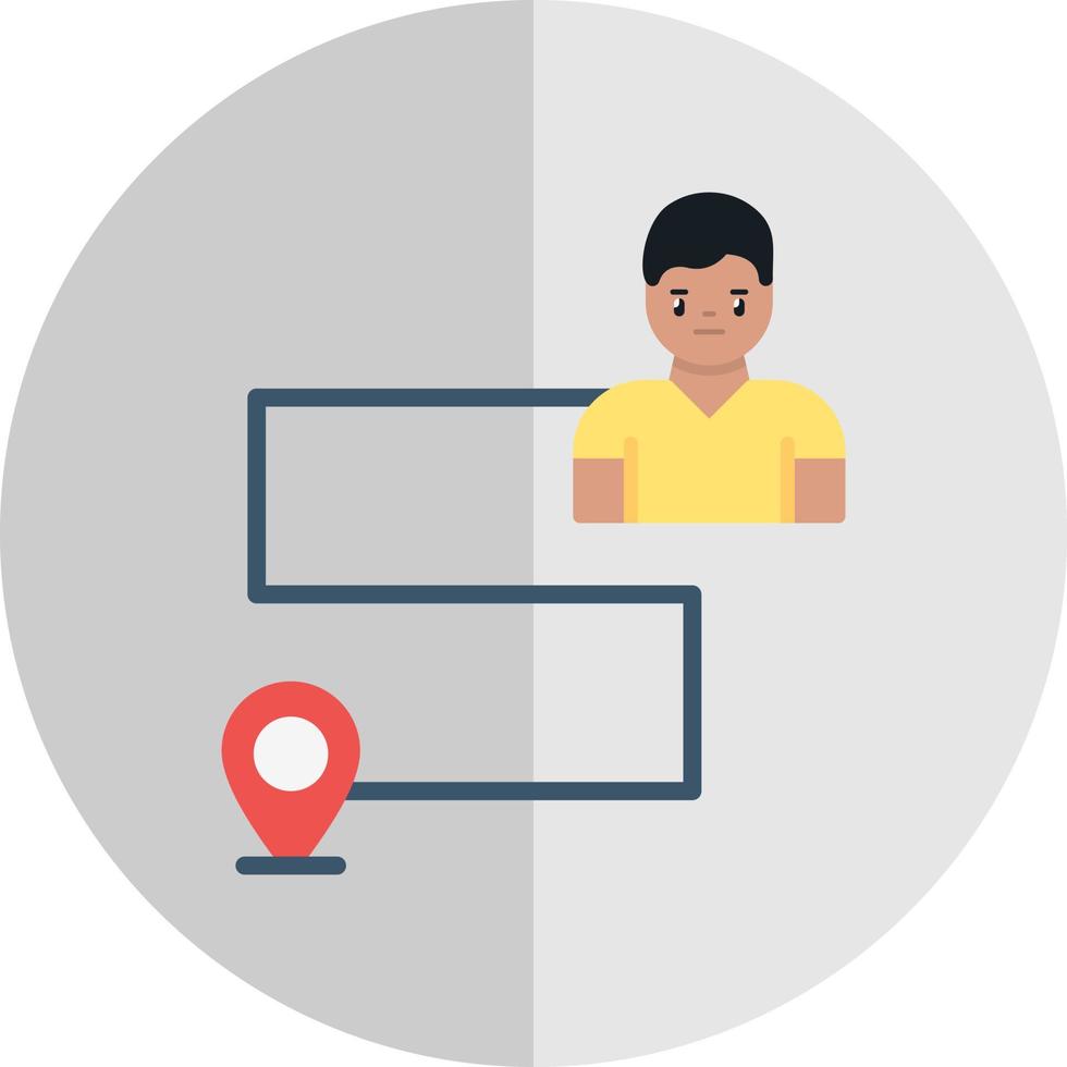 Customer Journey Map Vector Icon Design