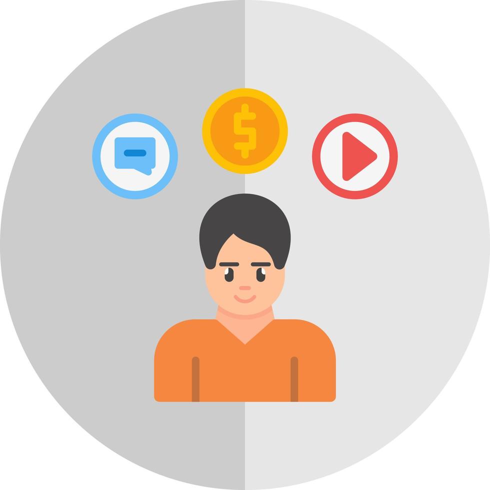Consumer Behavior Vector Icon Design
