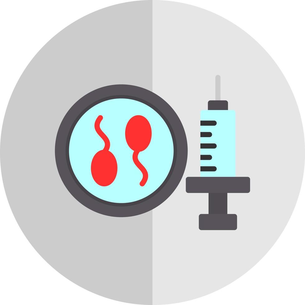 diseño de icono de vector de fertilización in vitro