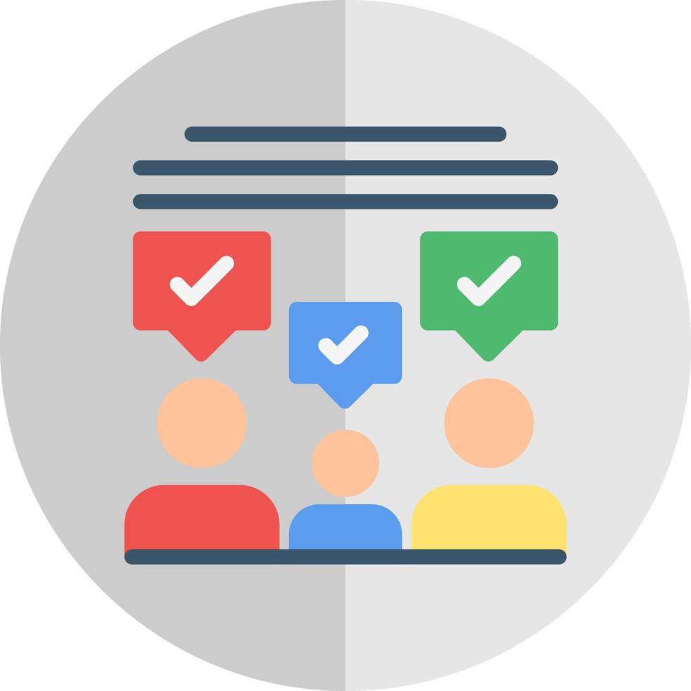 Audience Feedback Vector Icon Design